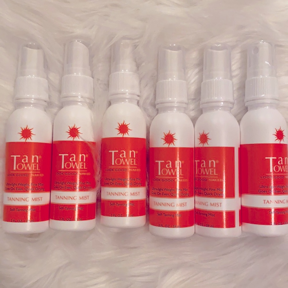 Tan Towel Tanning Mist•FREE shipping •set of 6•NIB